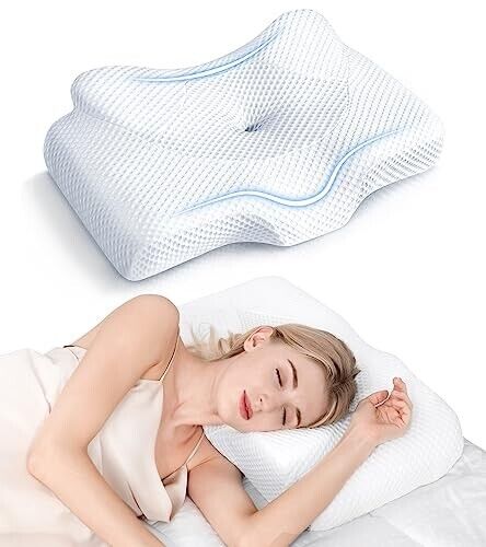 Osteo Cervical Pillow for Neck Pain Relief, Hollow Design Odorless Memory Foam P - Image 2