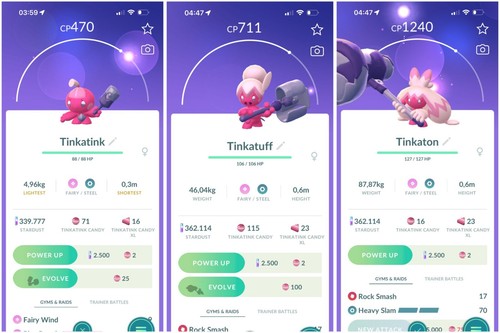 Pokémon Go | Tinkatink, Tinkatuff, Tinhkaton  | Trade 20k stardust - Image 2