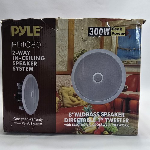 Sound Around Pyle Home 300 Watt High-End 8-in Two-Way In-Ceiling Speaker System - Image 2