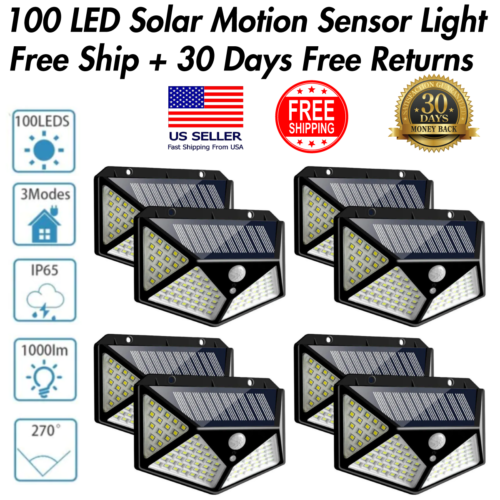 Waterproof 100 LED PIR Motion Sensor Solar Power Outdoor Garden Light Security - Image 2