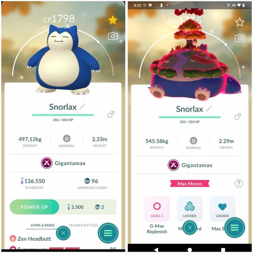 Shiny Gigantamax Snorlax -  P T C - 20kStardust  - Description - Image 2