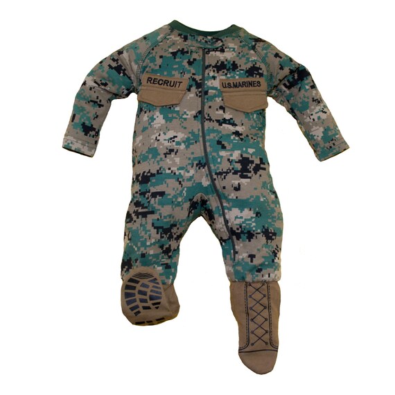 Marine Infant Crawler with Boots - Image 3