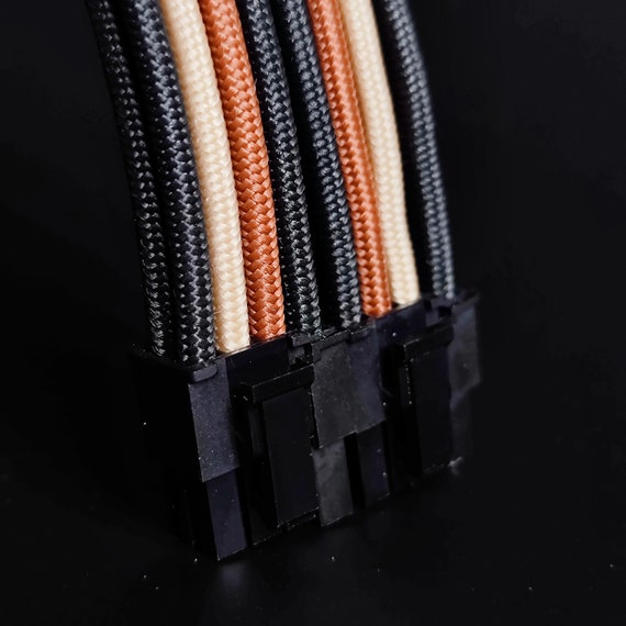 customized Noctua theme paracord extension kit PSU exntended cables - Image 3