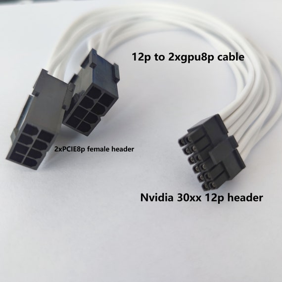 dreambigbyray custom Nvdia 30xx GPU 12p to PCIE8p converter  adapter extension cables - Image 3