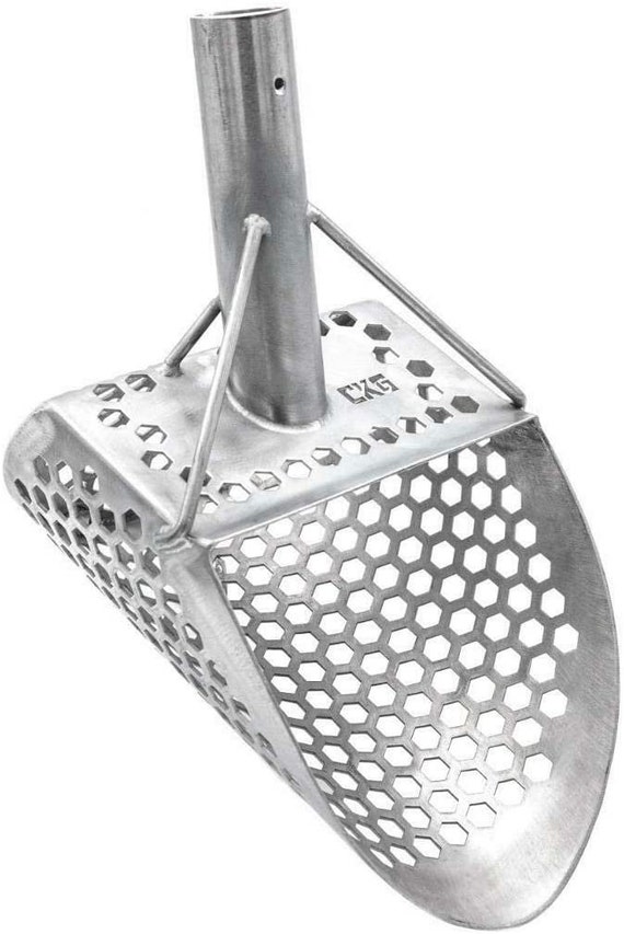 CKG Sand Scoop Metal Detecting Shovel Beach Water Detector Sifting Tool with Carbon Fiber Handle Pole - Image 2