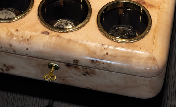 Mapa Burl Wood Watch Box: 9-Slot Luxury Watch Organizer - Image 8