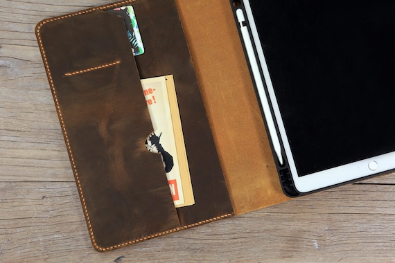 Personalized leather 2025 iPad 11th gen portfolio case cover, 2025 iPad air pro 13 11 case, leather iPad Pro 11 12.9 case Y02-IXPMNC - Image 6