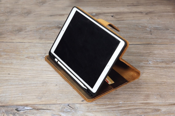 Personalized leather 2025 iPad 11th gen portfolio case cover, 2025 iPad air pro 13 11 case, leather iPad Pro 11 12.9 case Y02-IXPMNC - Image 3