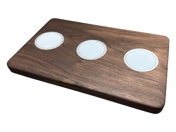 Triple MagSafe Charging Station: Solid Wood iPhone & Android Dock - Image 7