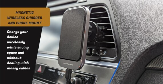 Universal Wireless Car Charger Air Vent Mounted/ Phone Holder with MagSafe, For iPhone, Samsung Galaxy S24 S23, Google Pixel 9 8 7, Xiaomi - Image 5