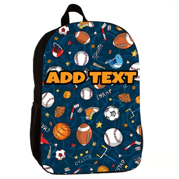 Personalized Sports Balls Backpacks, Lunch Bags, Duffel Bags, or Water Bottles - Image 2