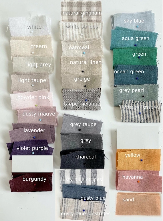 LINEN SHEETS SET. Natural linen bedding set. Top bed sheet, fitted sheet and two pillowcases seamless. - Image 5