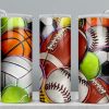 Sports ball 20 oz skinny tumbler png sublimation design download, sports tumbler wrap png, game balls 20 oz tumbler designs, png download Sports ball 20 oz skinny tumbler png sublimation design download, sports tumbler wrap png, game balls 20 oz tumbler designs, png download