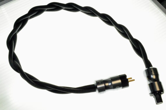The Mamba, 268S/m high-conductivity audiophile power cable. Braided, triple-shield, with Euro & US connectors. Handmade by Chris Cables - Image 6