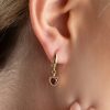 Birthstone Hoop Earrings, Dangle Heart Birthstone  Earrings, Dangling Gemstone Earrings, Birthstone  Earrings, Christmas Gift, Hoop Earrings Birthstone Hoop Earrings, Dangle Heart Birthstone  Earrings, Dangling Gemstone Earrings, Birthstone  Earrings, Christmas Gift, Hoop Earrings