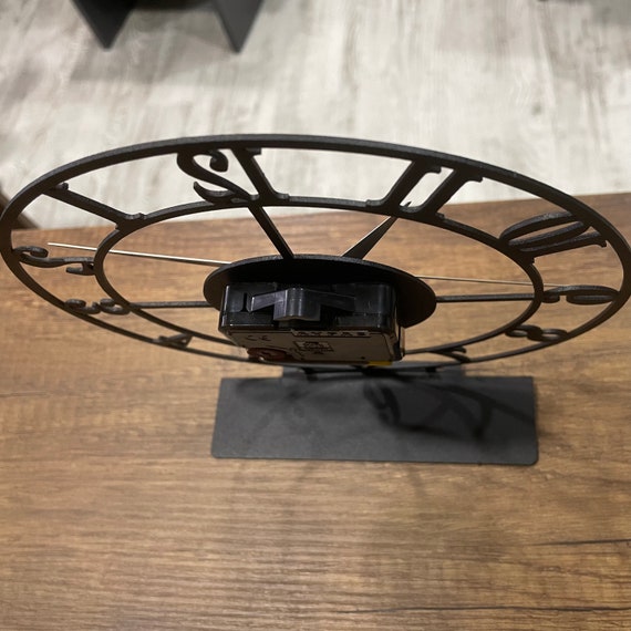 Metal Classic Desk Clock, Tabletop Clock with Numbers, Unique Design Home Office Clock, Silent Bedroom Clock, Gift for Office, Business Gift - Image 8