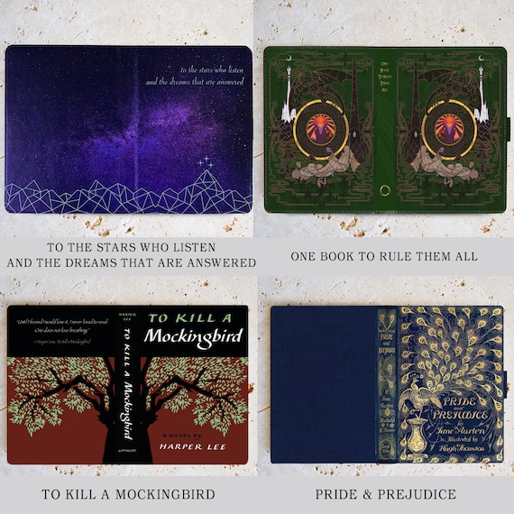 KleverCase Universal 7 to 10 Inch iPad, Kindle Fire and Tablet Book Cover Cases. Various Iconic Book Cover Designs. - Image 5