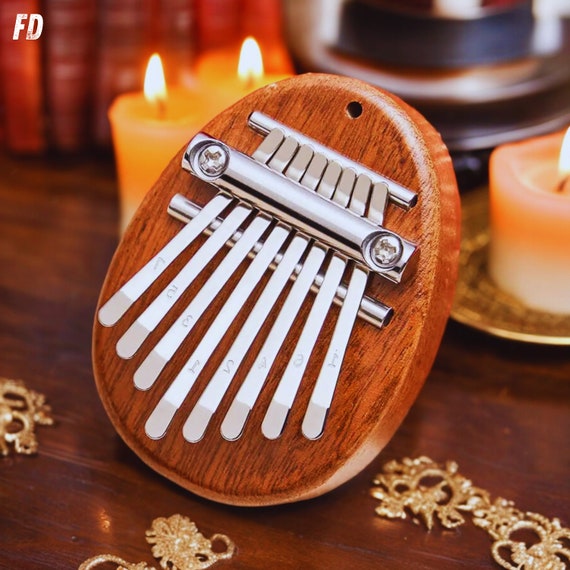 Meditation Instrument - 8 Key Kalimba Beginner Mbira Deze Thumb Finger Piano Wooden African Instrument Meditating Spiritual, Musical Gift - Image 3