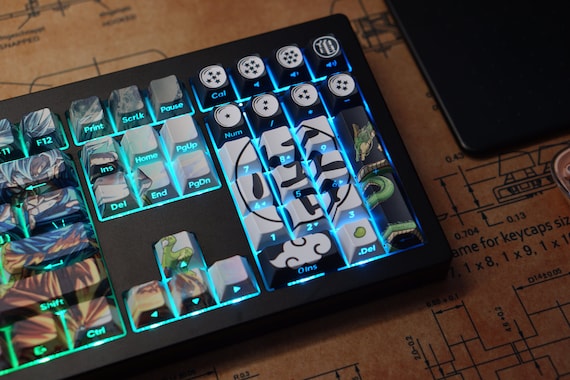 Personalized Transparent Keycap Side & Top Print Letter, Custom Cherry Profile Double Shot Shine Through PBT Keycaps for Mechanical Keyboard - Image 7