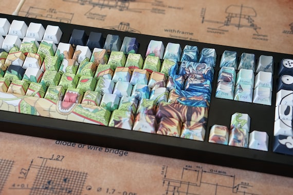 Personalized Transparent Keycap Side & Top Print Letter, Custom Cherry Profile Double Shot Shine Through PBT Keycaps for Mechanical Keyboard - Image 9