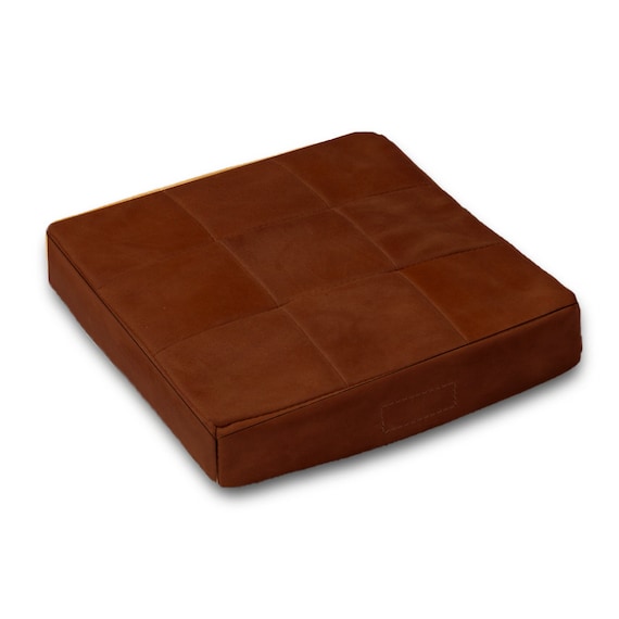 Handmade Genuine Leather Bolster Pillow: Modern Cylinder Lumbar Support - Image 7