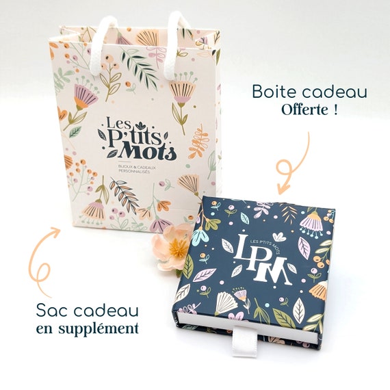 Personalized knot bangle bracelet with engraved medals, Mom gift, Godmother, EVJF jewelry, Birth gift, Mother's Day gift - Image 9