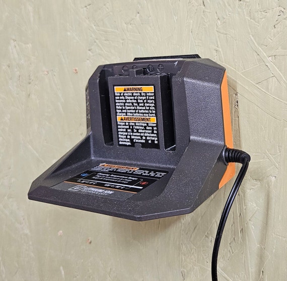 Ridgid 18V Battery Charger 1.5" Wall Mount *French Cleat and Screw To Wall Options* - Image 8