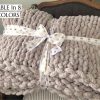 Large chunky fuzzy hand knit chenille throw blanket ( available in a variety of colors) Large chunky fuzzy hand knit chenille throw blanket ( available in a variety of colors)