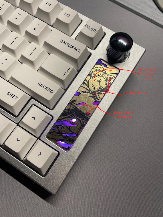 GMMK Pro Badge (Acrylic/Aluminum/Brass/Stainless Steel) - Image 2