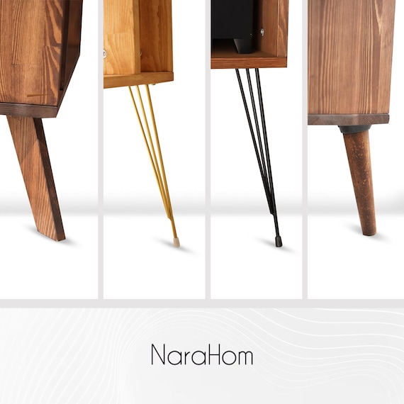 Turntable Station With Storage, Large Record Player Stand, Large Record Player Cabinet, plattenspieler mobel - Image 5