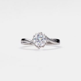 PERIMADE Moissanite Engagement Ring • Moissanite Snowflake Bypass Ring • Sterling Silver Wedding Jewelry • Trendy Best Friend Gift PERIMADE Moissanite Engagement Ring • Moissanite Snowflake Bypass Ring • Sterling Silver Wedding Jewelry • Trendy Best Friend Gift