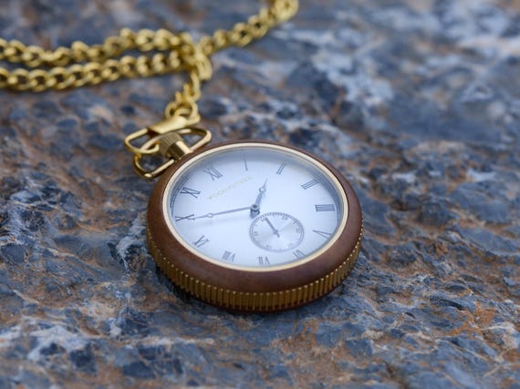 Custom Engraved Pocket Watch with Personalized Watch Stand, Wooden Watch, Perfect 1-Year Anniversary & 21st Birthday Gift for Him - Image 10