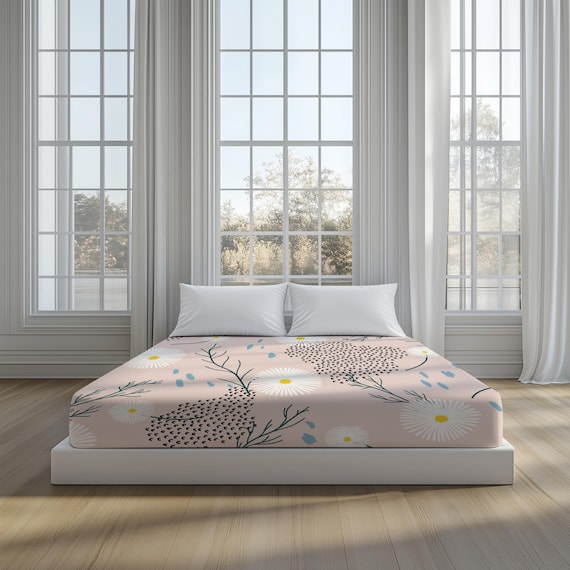 Bedding mockup, Bed sheet mockup, Fabric mockup, Pillow mockup, Bedroom mockup, Pattern mockup, Fitted sheet Canva mockup, Textile mockup - Image 7