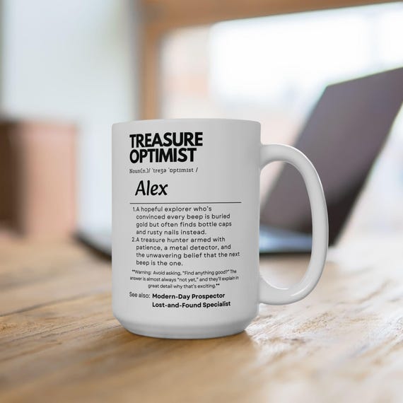 Gift for Metal Detector fans,  Customizable metal detector gift, Definition mug for Metal Detector Enthusiast, Friendsgiving, Dad Gift, - Image 2