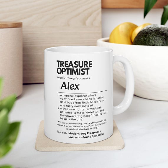 Gift for Metal Detector fans,  Customizable metal detector gift, Definition mug for Metal Detector Enthusiast, Friendsgiving, Dad Gift, - Image 5