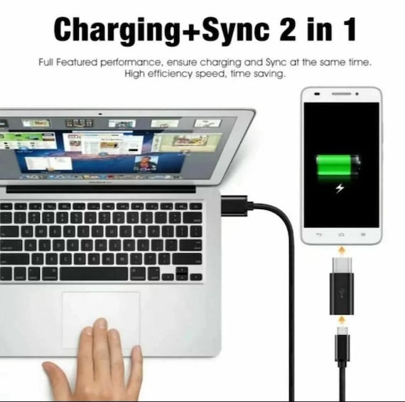Micro USB to Type C Converter Adapter Black - Image 7