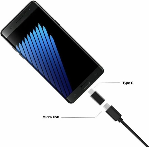 Micro USB to Type C Converter Adapter Black - Image 8