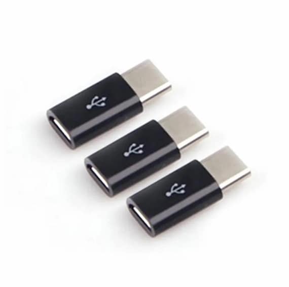 Micro USB to Type C Converter Adapter Black - Image 5