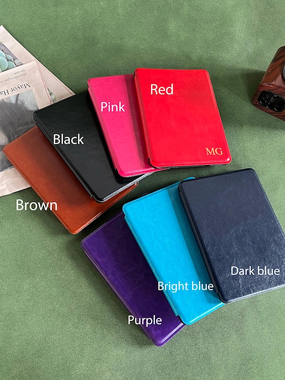 Personalised leather Kindle case All new kindle 6.8" 2021 case paperwhite 2022 case paperwhite 6" case kindle 10th 11th Gen Case Ebook Cover