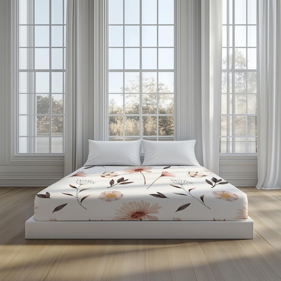 Bedding mockup, Bed sheet mockup, Fabric mockup, Pillow mockup, Bedroom mockup, Pattern mockup, Fitted sheet Canva mockup, Textile mockup - Image 5