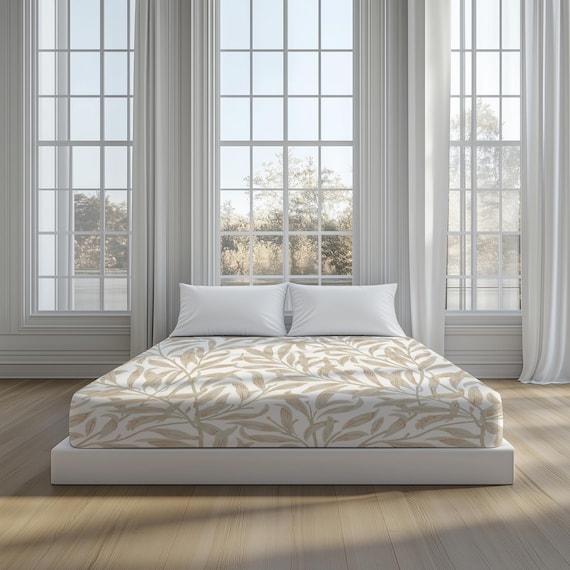 Bedding mockup, Bed sheet mockup, Fabric mockup, Pillow mockup, Bedroom mockup, Pattern mockup, Fitted sheet Canva mockup, Textile mockup - Image 6