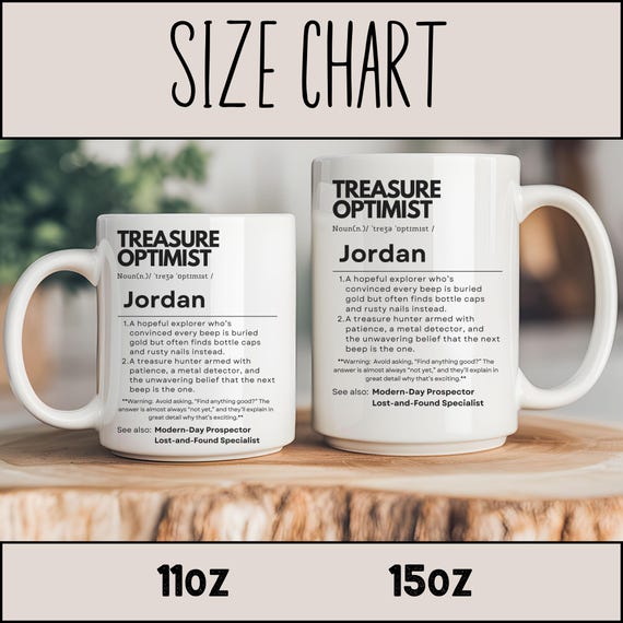 Gift for Metal Detector fans,  Customizable metal detector gift, Definition mug for Metal Detector Enthusiast, Friendsgiving, Dad Gift, - Image 7