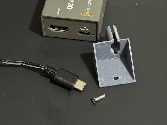 Strain Relief for Blackmagic Design Micro Converters (USB-C, 3G & 12G Compatible) BMD Micro converter directional, usb power strain relief - Image 5