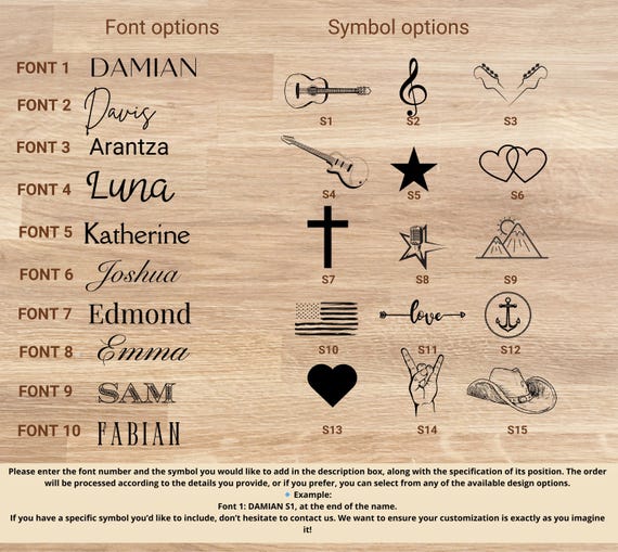 Personalized Wood Grain Guitar Capo: Engraved Custom Message - Image 3