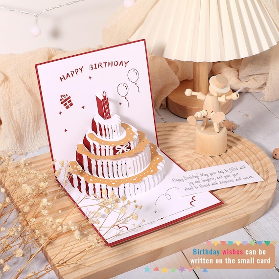 Musical Birthday Cards with Lights, Sound Recorded Cards, Gifts for Him, Gifts for Mom, Birthday Gift,3D Greeting Card, Birthday Party Favor - Image 6