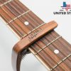 Personalized Wood Grain Guitar Capo: Engraved Custom Message Personalized Wood Grain Guitar Capo: Engraved Custom Message