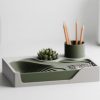Stepped Desk Organizer Tiered Office Caddy with Plant Pot Inserts for Modern Workspace or Home Office Stepped Desk Organizer Tiered Office Caddy with Plant Pot Inserts for Modern Workspace or Home Office