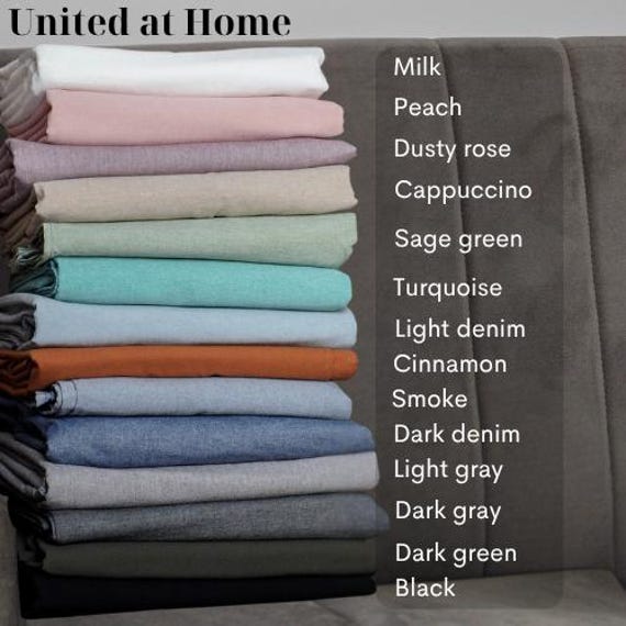 Dusty Rose Cotton Fitted Sheet with Elastic, Handmade Bed Sheet and Pillow Case, Natural Breathable Bedding Set - Image 5