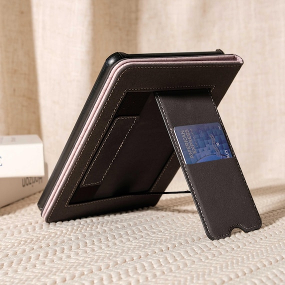 Retro Embossed Purple Leather Case with Strap and Stand, Kindle Paperwhite 12th 7'' Case, Kindle 11th 6'' Case 2024, Back to School Gift - Image 8