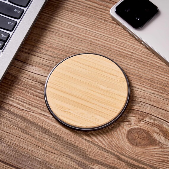 Personalized Wooden Wireless Charger Station, Custom Name Wooden Wireless Charger Pad 15W Fast Charging, Portable Qi Wireless Charger Gift - Image 3
